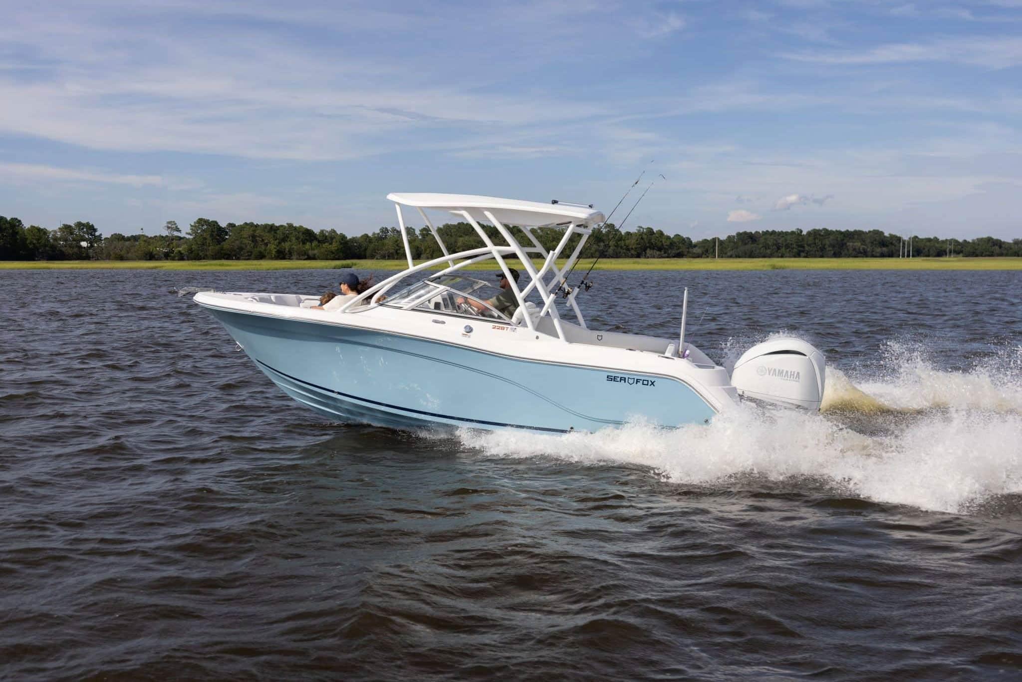 Stunning live bait tanks on the Sea Fox 328 Commander