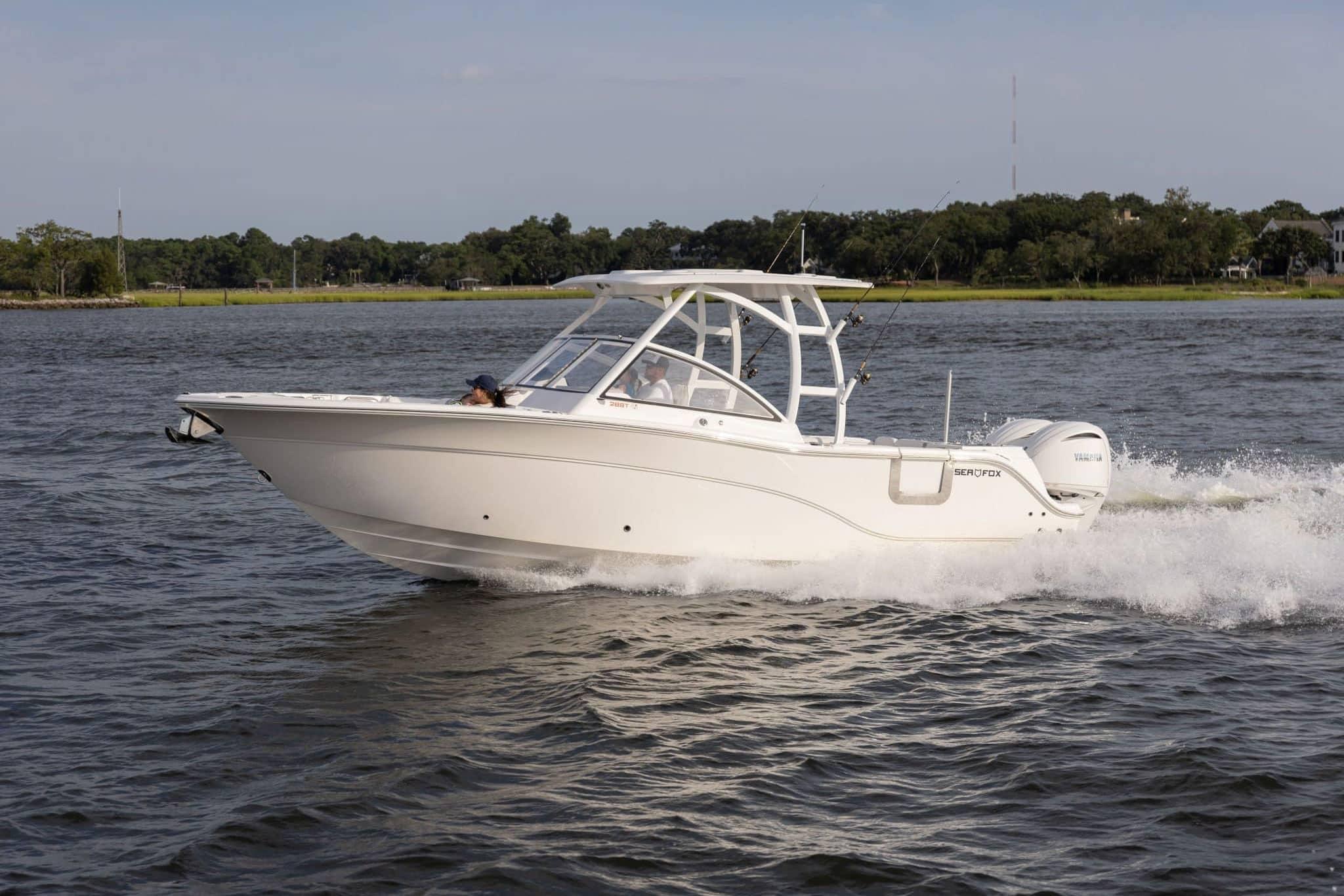 Sea Fox Boat Works - Our under leaning post tackle storage has been a  popular option on this years models. . . #fishing #boating #offshore  #offshorefishing #centerconsole #centerconsoleboats #saltwaterfishing  #saltwaterboats #familyfriendly #gethooked #